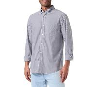 Gant Reg Poplin Stripe Shirt, Camicia Reg in Popeline A Righe Uomo, Black,