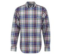 GANT Reg Poplin Tartan Check Shirt Camicia, Colore: Vinaccia, S Uomo