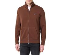 GANT Reg Shield Full Zip Sweat, Marrone Mogano, S