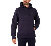 GANT REG SHIELD HOODIE, Felpa con cappuccio Uomo, Blu ( EVENING BLUE ), S