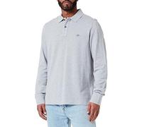 GANT Reg Shield LS Pique Rugger Polo, Grigio, 5X-Large Uomo