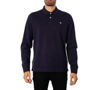 GANT REG SHIELD LS PIQUE RUGGER, Polo Uomo, Blu ( EVENING BLUE ), L