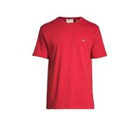 GANT Reg Shield SS Maglietta T-Shirt, Rosso Rubino, S Uomo