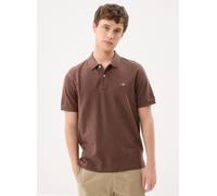 GANT - Reg Shield Ss Pique Polo Marrone - Abbigliamento L Marrone