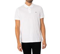 Polo Gant Shield manica corta bianco puro - XL