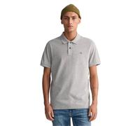 GANT REG SHIELD SS PIQUE POLO, Polo Uomo, GREY MELANGE, S