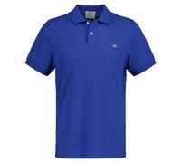 GANT Reg Shield SS Pique Polo, Reg Shield SS Pique Polo Uomo, Rich Blue, XXL