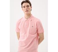 GANT - Reg Shield Ss Pique Polo Rosa - Abbigliamento S Rosa
