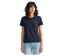 GANT REG SHIELD SS T-SHIRT, T-shirt Donna, Blu ( EVENING BLUE ), S