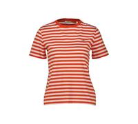GANT Reg Striped Shield SS T-Shirt, Rosso Marled, XS Donna