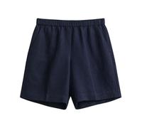 Gant - Relaxed Fit Linen Blend Pull-On Shorts - - Shorts - Donna - Blu - XS
