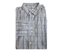 GANT RUGGER Camicia Da Sera Blu Micro Seersucker A Doppio Dente Taglia M NWT