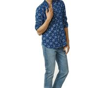 GANT RUGGER Camicia Oblong Oxford Blu Scuro Taglia M $135 NWT