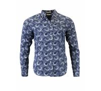 Gant Rugger Uomo Indigo Sfera Hugger con Bottoni 348330 Taglia M Nwt