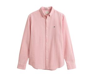 Gant - Seersucker Striped Shirt - - Shirts - Uomo - Rosa - XL