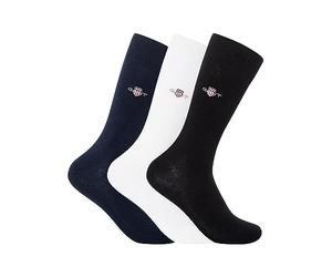 GANT SHIELD SOCKS 3-PACK, Herren Socken Uomo, Black,