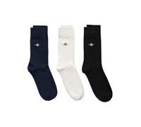 GANT Shield Socks-Confezione da 3 Paia Calzini Uomo, Nero, 40-42
