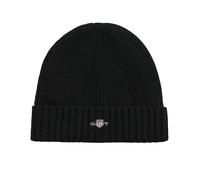 GANT Shield Wool Beanie Berretto, Nero, Taglia Unica Unisex-Adulto
