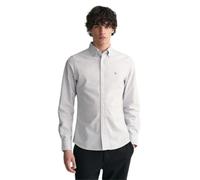 GANT Slim Oxford Banker Stripe Shirt, Azzurro, L