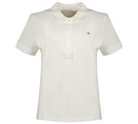 GANT Slim Sheild cap Sleeve Pique Polo, Bianco, M Donna