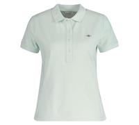 GANT Slim Sheild cap Sleeve Pique Polo, Faded Mint, L Donna