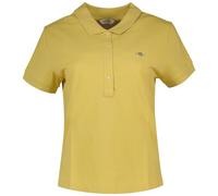 GANT Slim Sheild cap Sleeve Pique Polo, Giallo Scuro, XL Donna