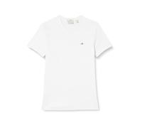 GANT SLIM SHIELD V-NECK T-SHIRT, T-shirt Uomo, Bianco ( WHITE ), S