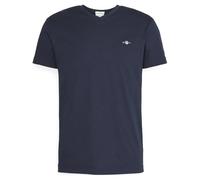 GANT SLIM SHIELD V-NECK T-SHIRT, T-shirt Uomo, Blu ( EVENING BLUE ), S