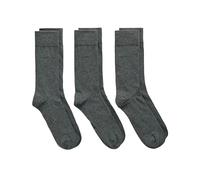 GANT SOFT COTTON SOCKS 3-PACK, Calzini Uomo, CHARCOAL MELANGE, Standard