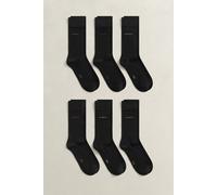 GANT Soft Cotton Socks 6-pack Black Taglia: 40-42 | Calzini Outlet | Uomo | Nero