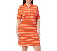 GANT Stripe Shield SS Pique Polo Dress Vestito, Rosso Marled, S Donna