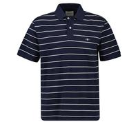 GANT Striped SS Polo, Blu-Evening Blue, M Uomo