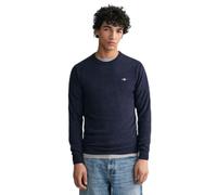 GANT Superfine Lambswool C-Neck Pullover, Dark Navy Melange, XXX-Large Uomo
