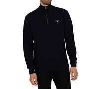 GANT SUPERFINE LAMBSWOOL HALF ZIP, Cardigan Uomo, Blu ( MARINE ), M