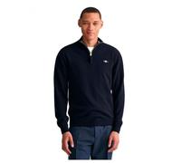GANT Superfine Lambswool Half Zip Pullover, Marine, L Uomo