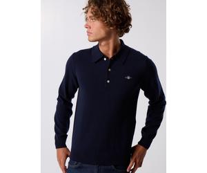 GANT - Superfine Lambswool Polo Blu - Abbigliamento L Blu