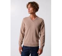 GANT - Superfine Lambswool V-Neck Beige - Abbigliamento L Beige