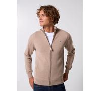 GANT - Superfine Lambswool Zip Cardigan Beige - Abbigliamento M Beige