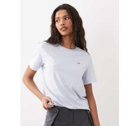 GANT - T-shirt aderente lilla con logo a scudo piccolo-Blu navy L