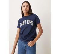 GANT - T-shirt blu con grafica stile college XS