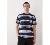 GANT - T-shirt blu navy a righe multiple 56