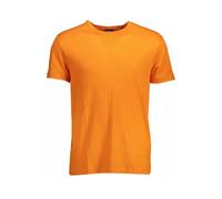 Gant - T-shirt in lino ricamato - - Tops - Uomo - Arancione - S