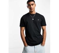GANT - T-shirt nera con logo a stemma-Nero 62
