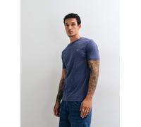 Gant - T-shirt regular a maniche corte blu medio con scudo 58