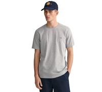 GANT T-Shirt Uomo Manica Corta Maglietta Casual Solido Girocollo Cotone Classico
