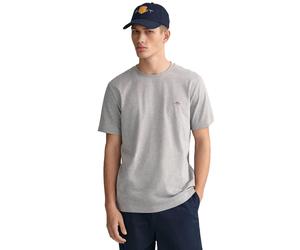 GANT T-Shirt Uomo Manica Corta Maglietta Casual Solido Girocollo Cotone Classico