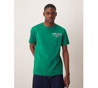 GANT - T-shirt verde con logo piccolo 50