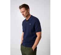 GANT - Textured Cotton Ss Polo Blu - Abbigliamento M Blu