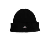 GANT Uomo Berretto con logo in misto cotone, Nero