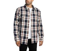 GANT Uomo Camicia a quadri in twill pesante, Multicolore